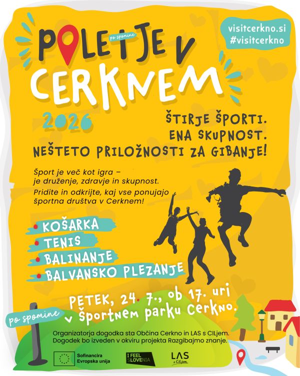 Štirje športi, ena skupnost – spoznajte športna društva v Cerknem