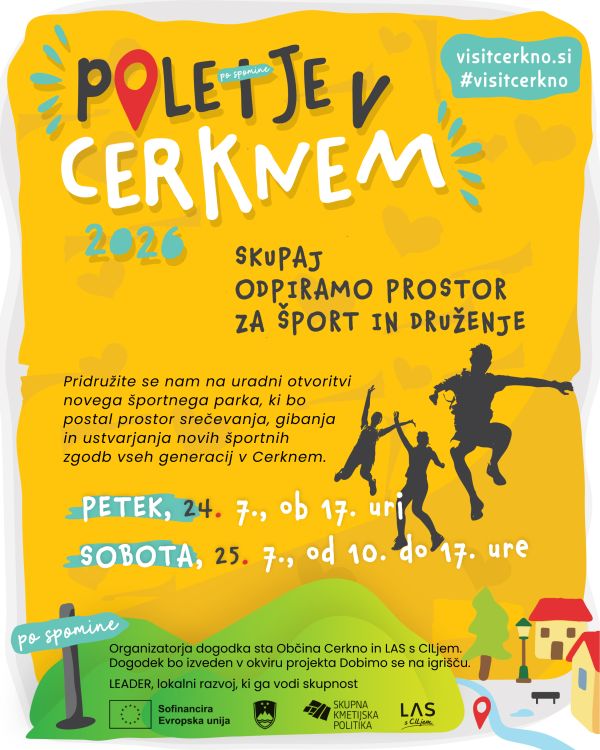 Vabljeni na uradno otvoritev novega športnega parka v Cerknem